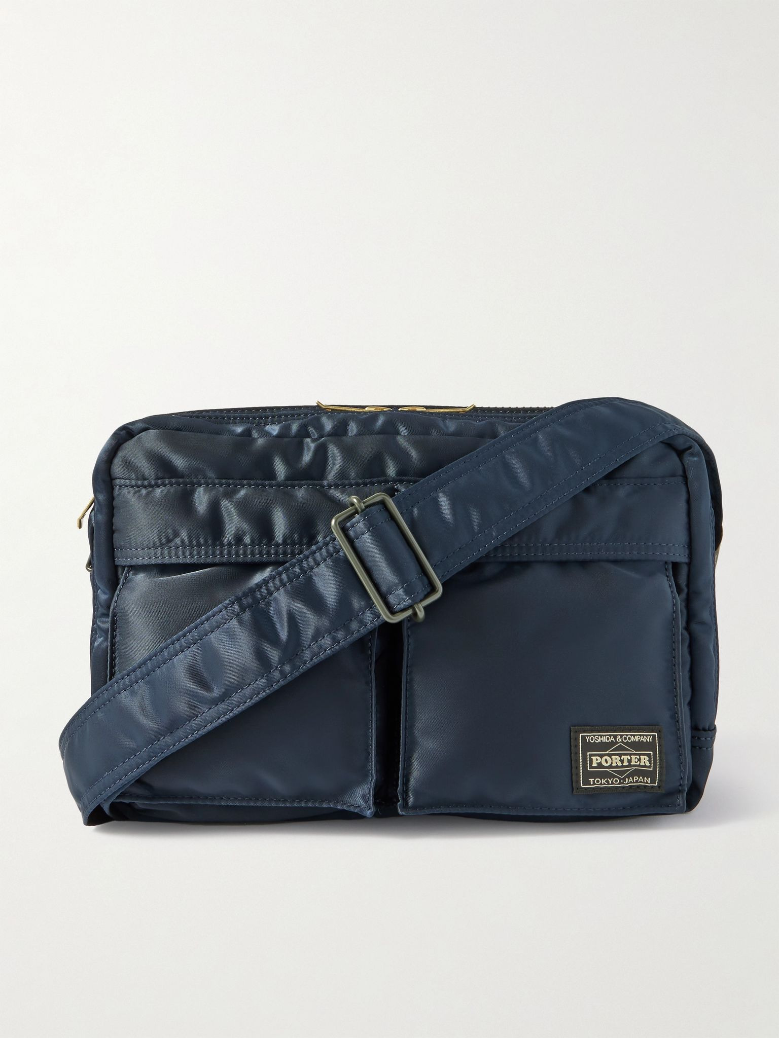 Tanker Sling Nylon-Twill Messenger Bag Blue - 1