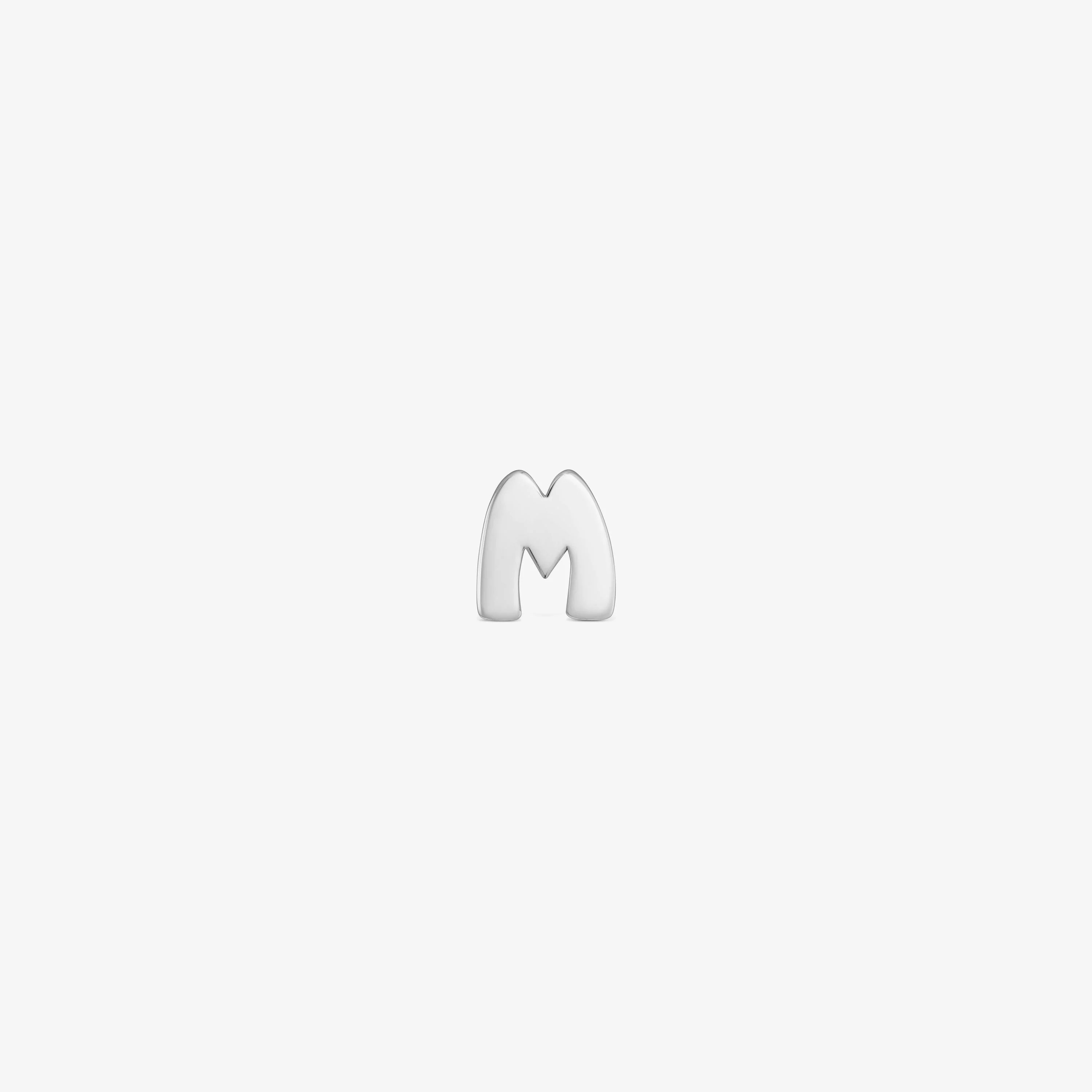 7 mm silver letter M Charm TOUS Mesh Tube - 1