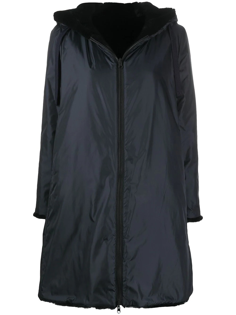 hooded parka coat - 1