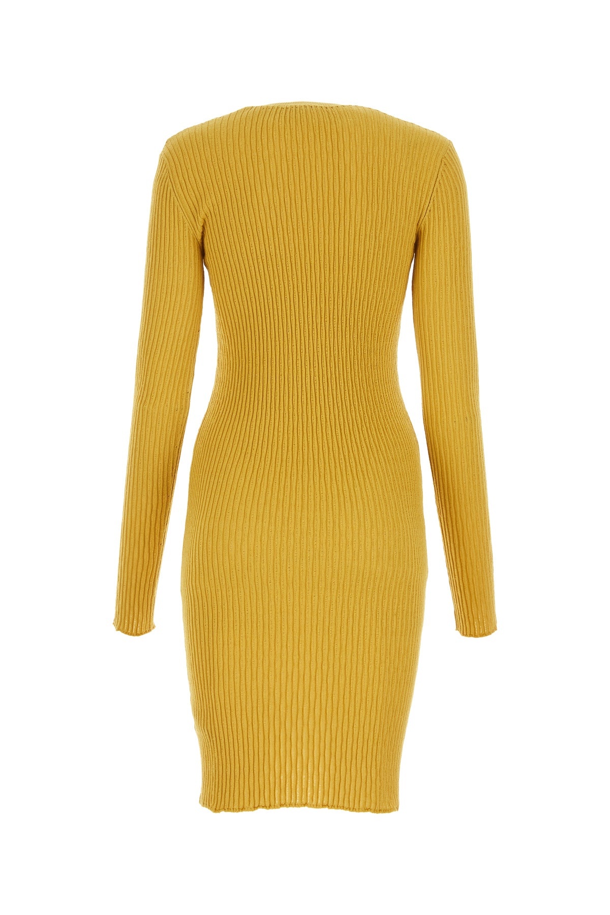 Mustard stretch wool blend dress - 2