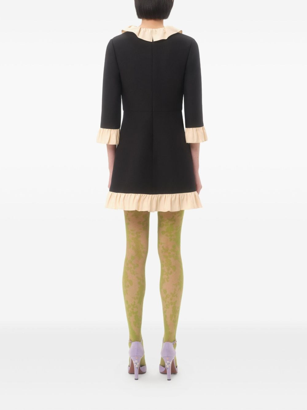 Wool and silk short dress - 5