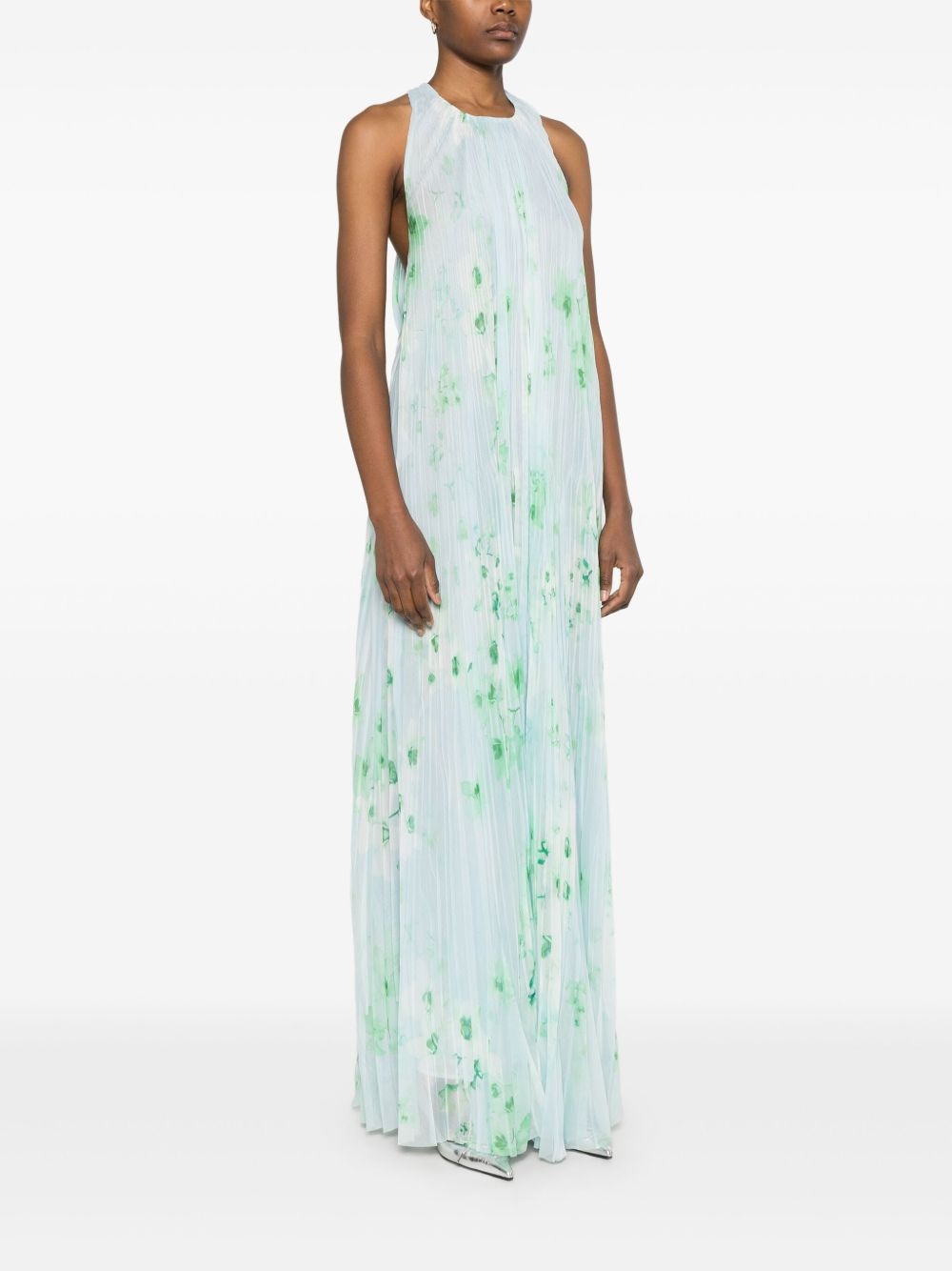 floral-print maxi dress - 3