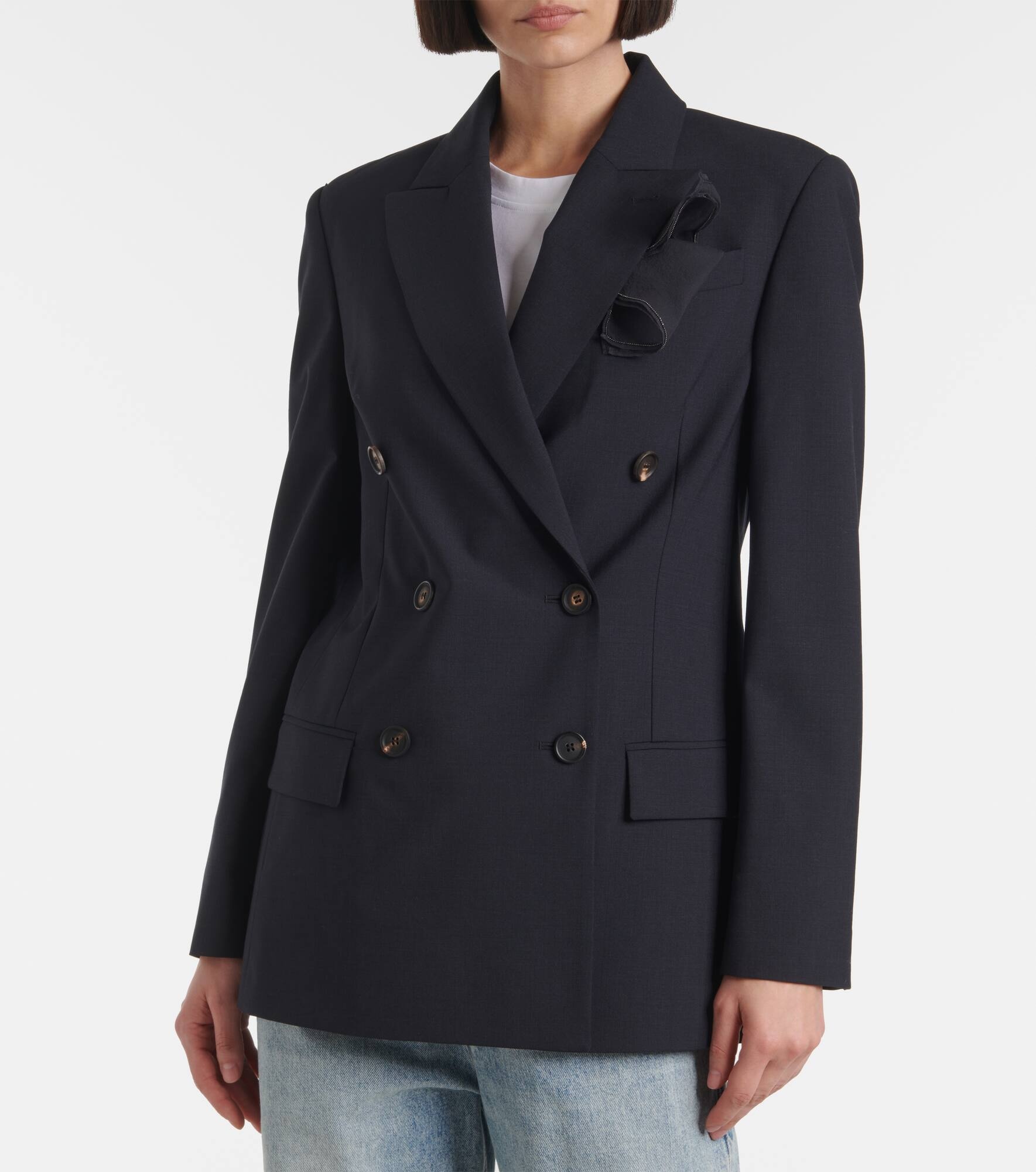 Wool-blend blazer - 4