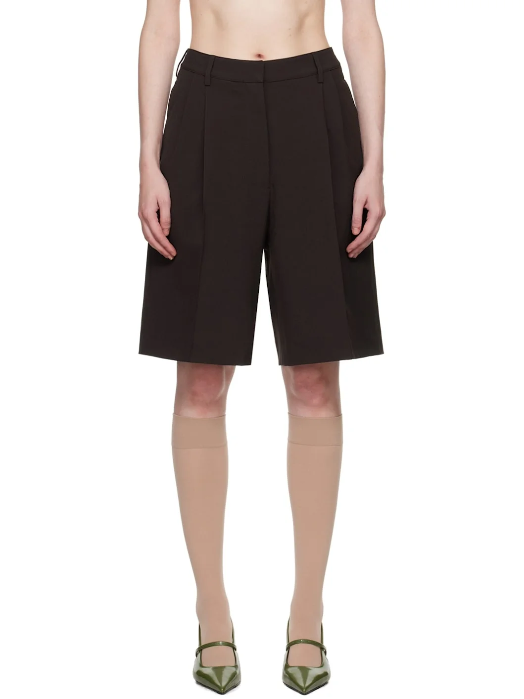 Brown Hugo Shorts - 1