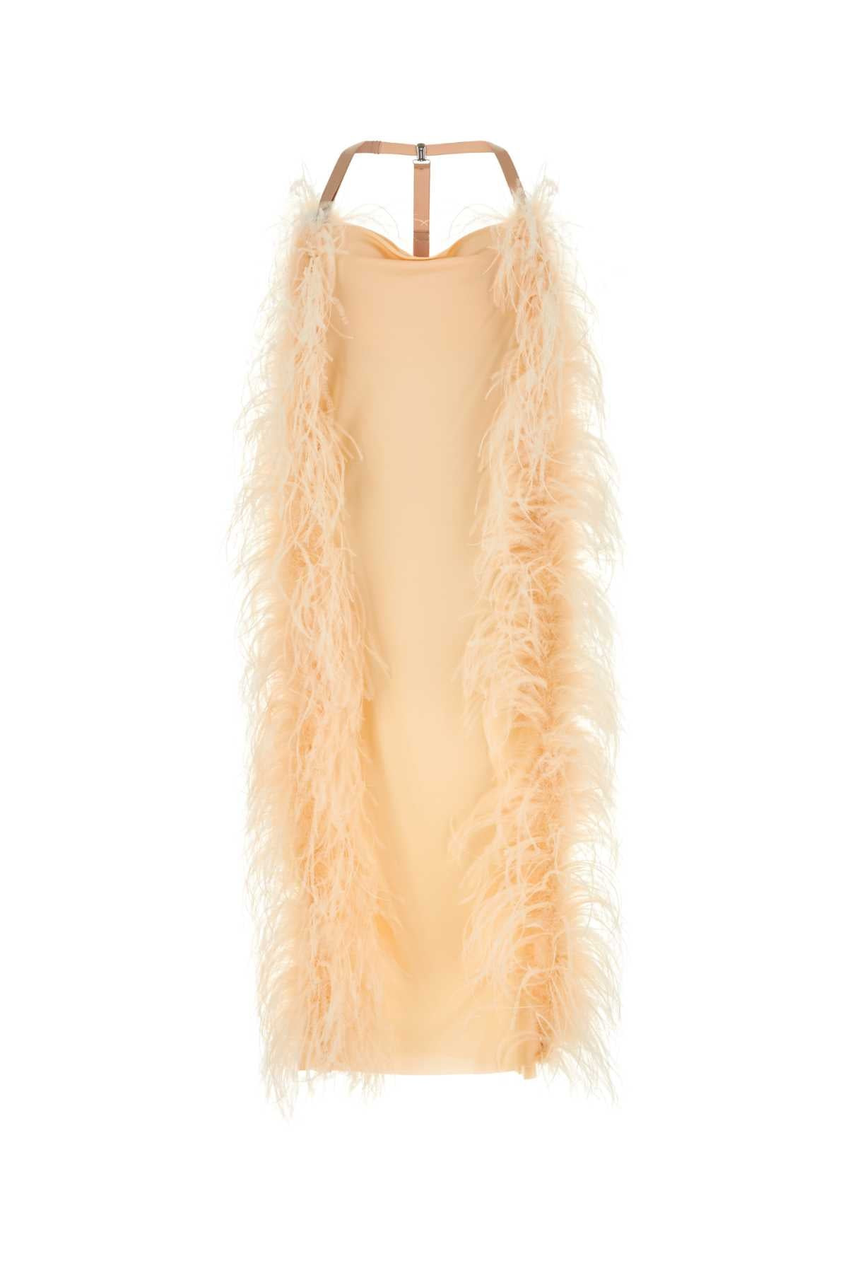 Sportmax Women Peach Viscose Ussita Dress - 1