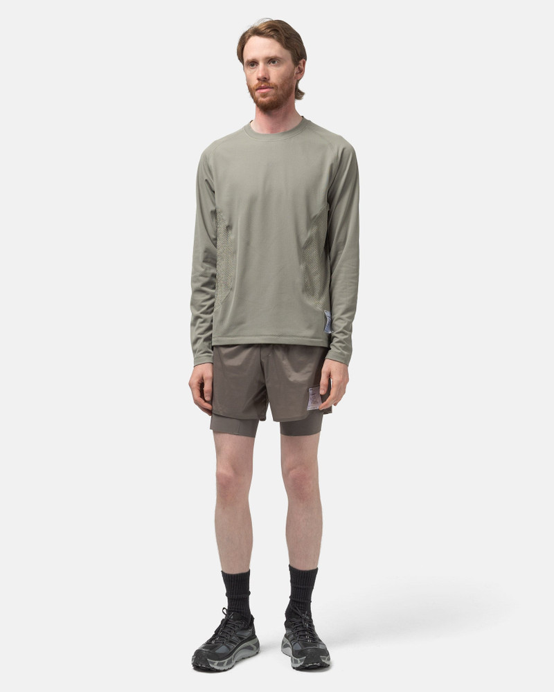 SATISFY FuzzFleece™ Octa™ Long Tee Vetiver outlook