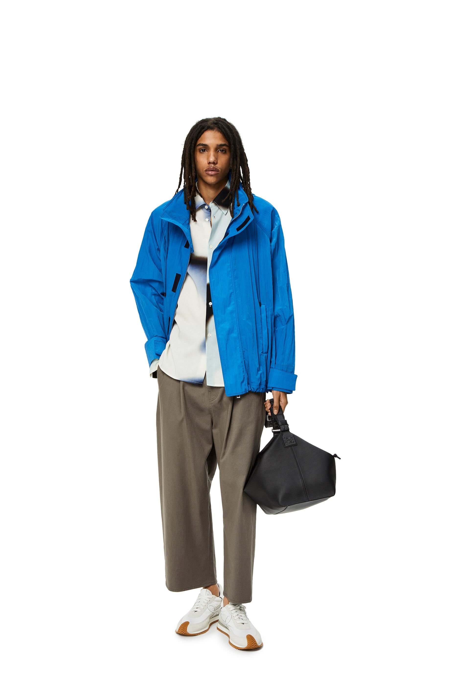 Hooded parka in textured nylon - 2