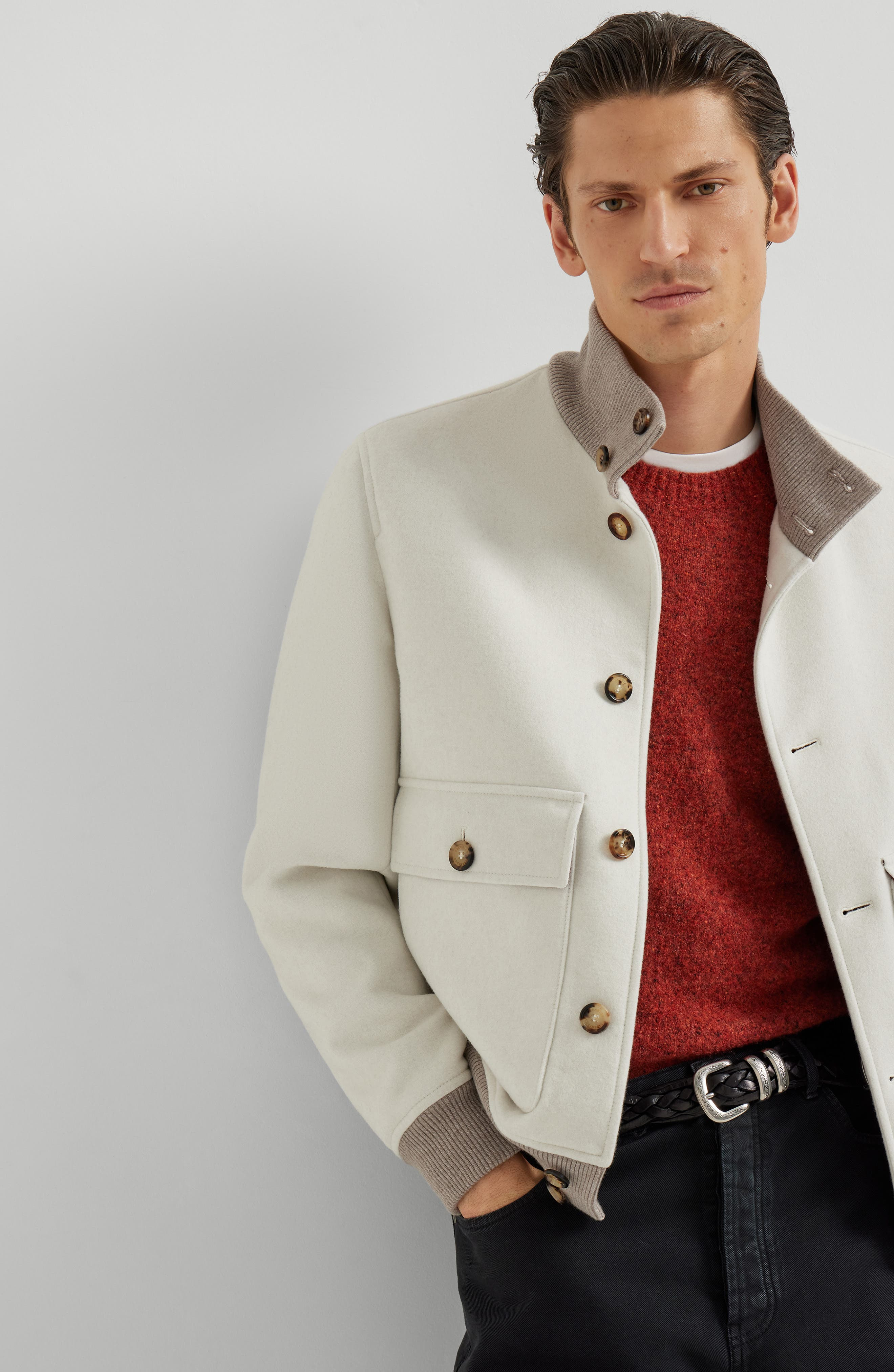 Brunello Cucinelli Hand-crafted bomber jacket in Panama at Nordstrom - 5