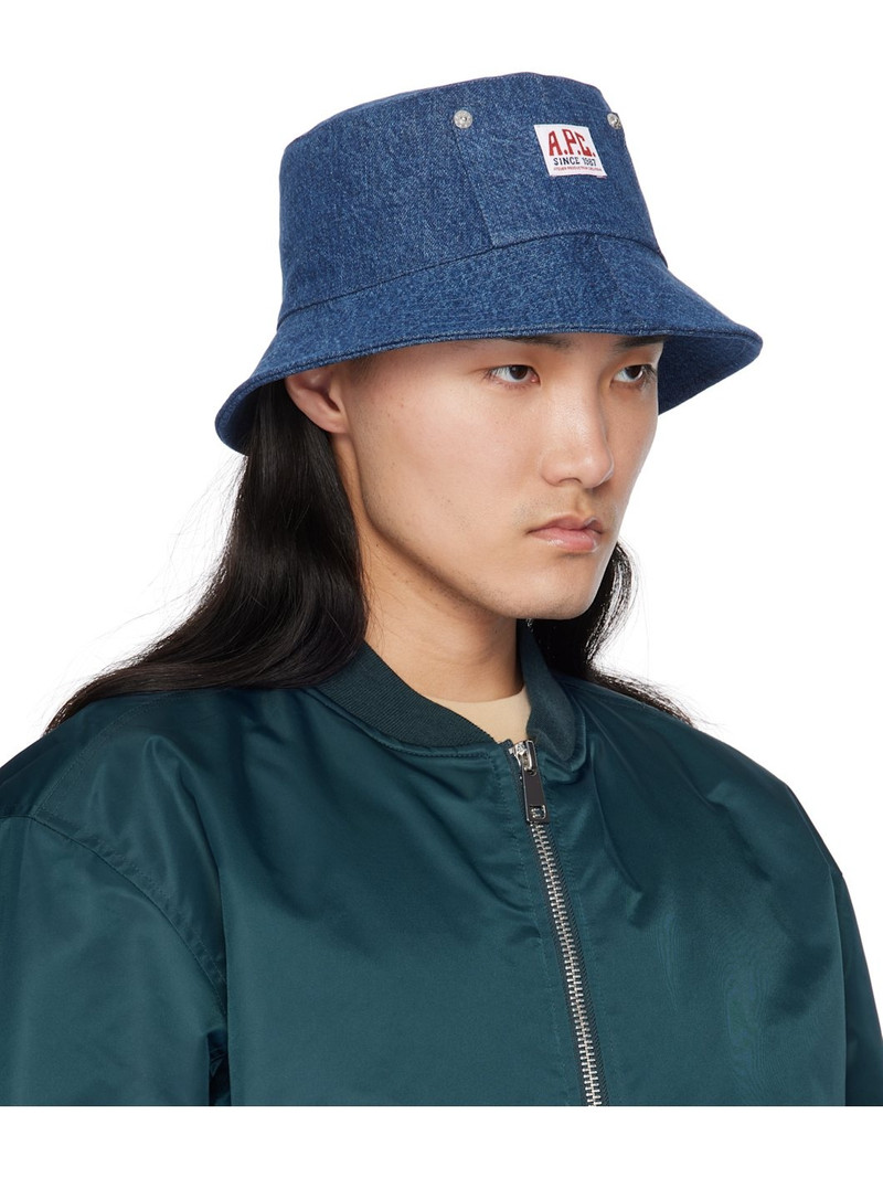 A.P.C. Blue Bob Thais Bucket Hat outlook