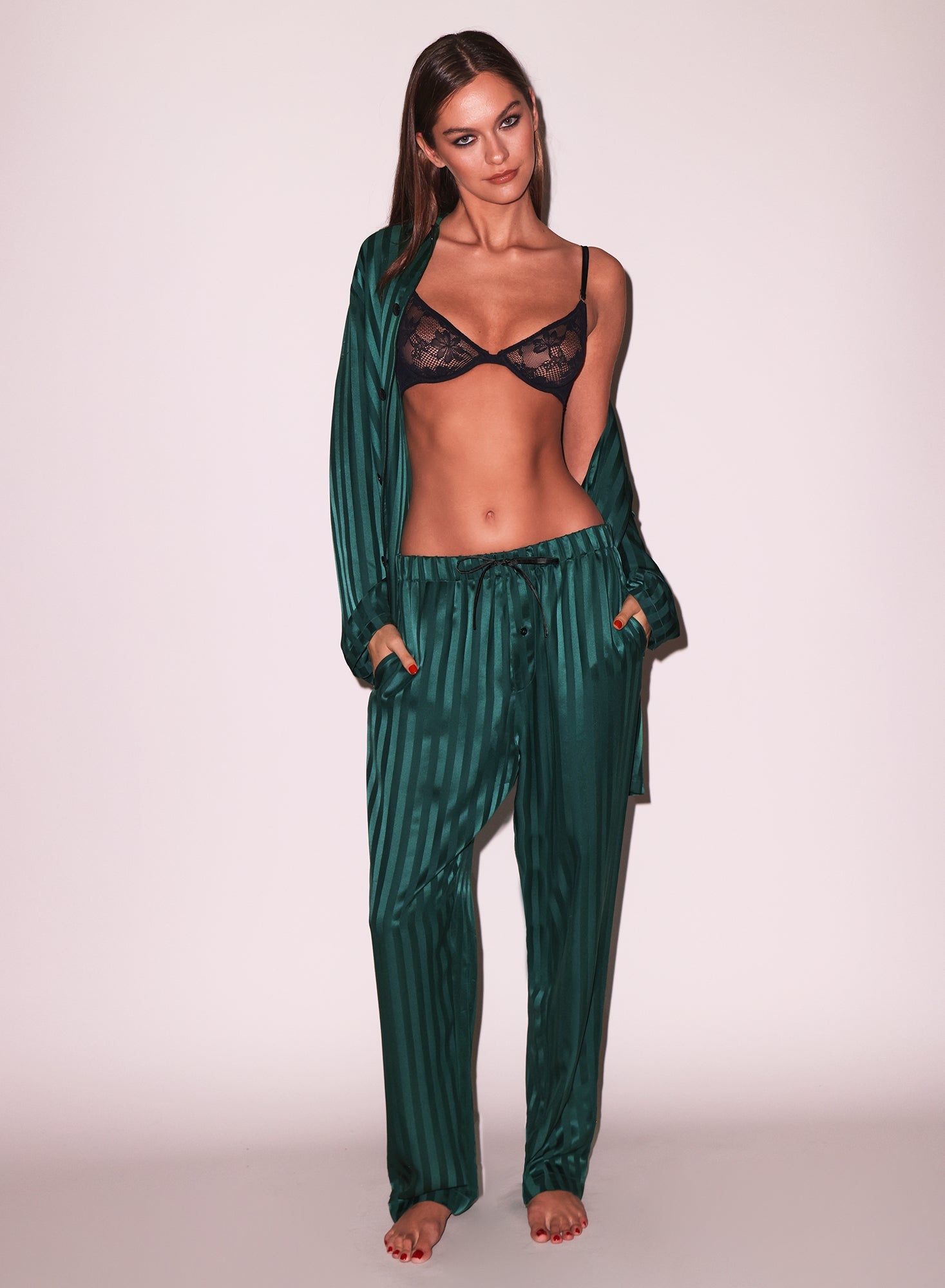 Silk Jacquard PJ Pant - 2