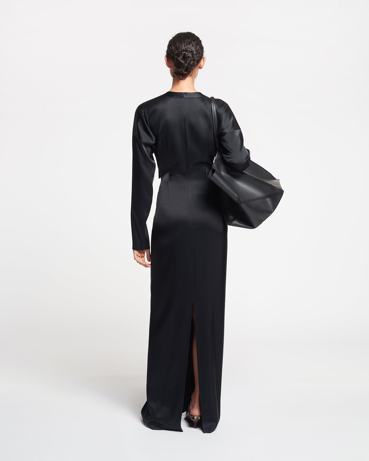 Slip Satin Maxi Dress - 3