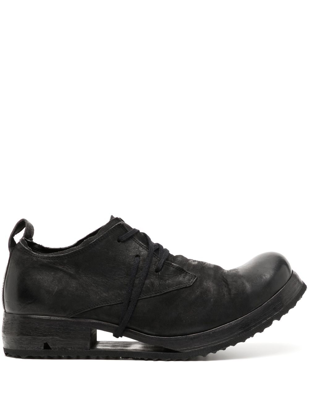 ridged leather brogues - 1