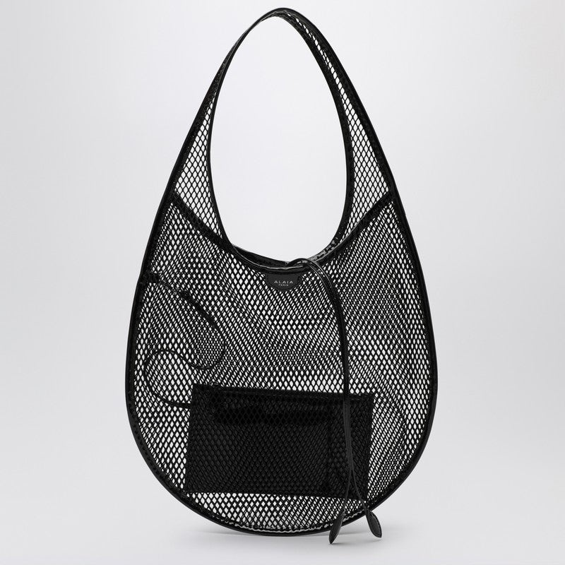 Alaia One Piece Black Mesh Medium Hobo Bag Women - 1