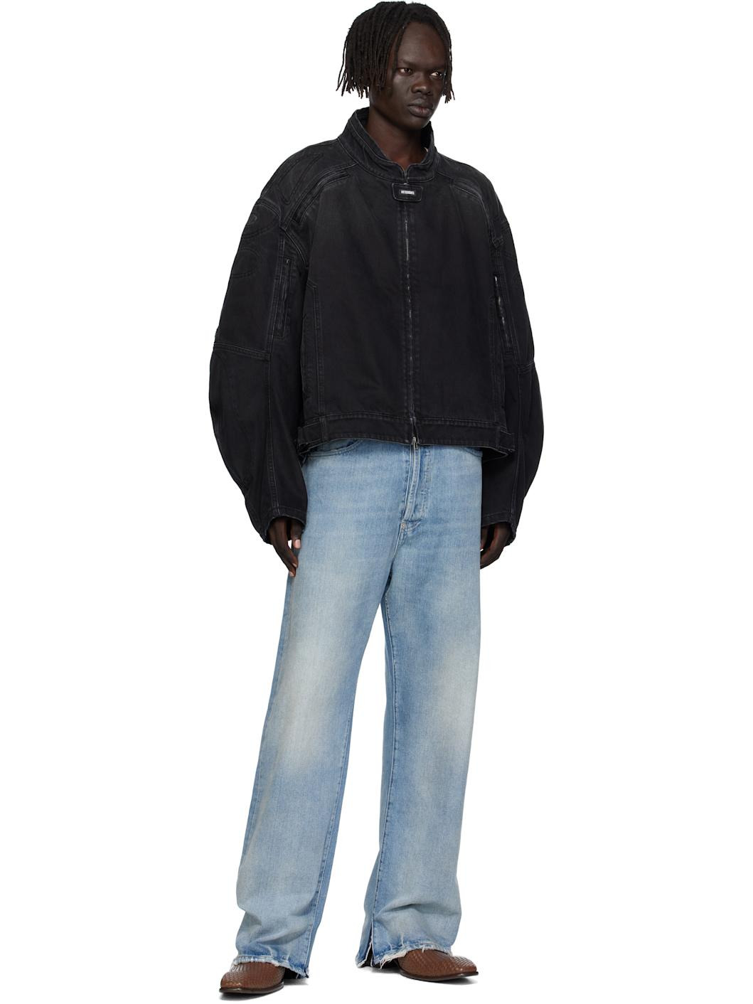 Black Racing Denim Jacket - 4