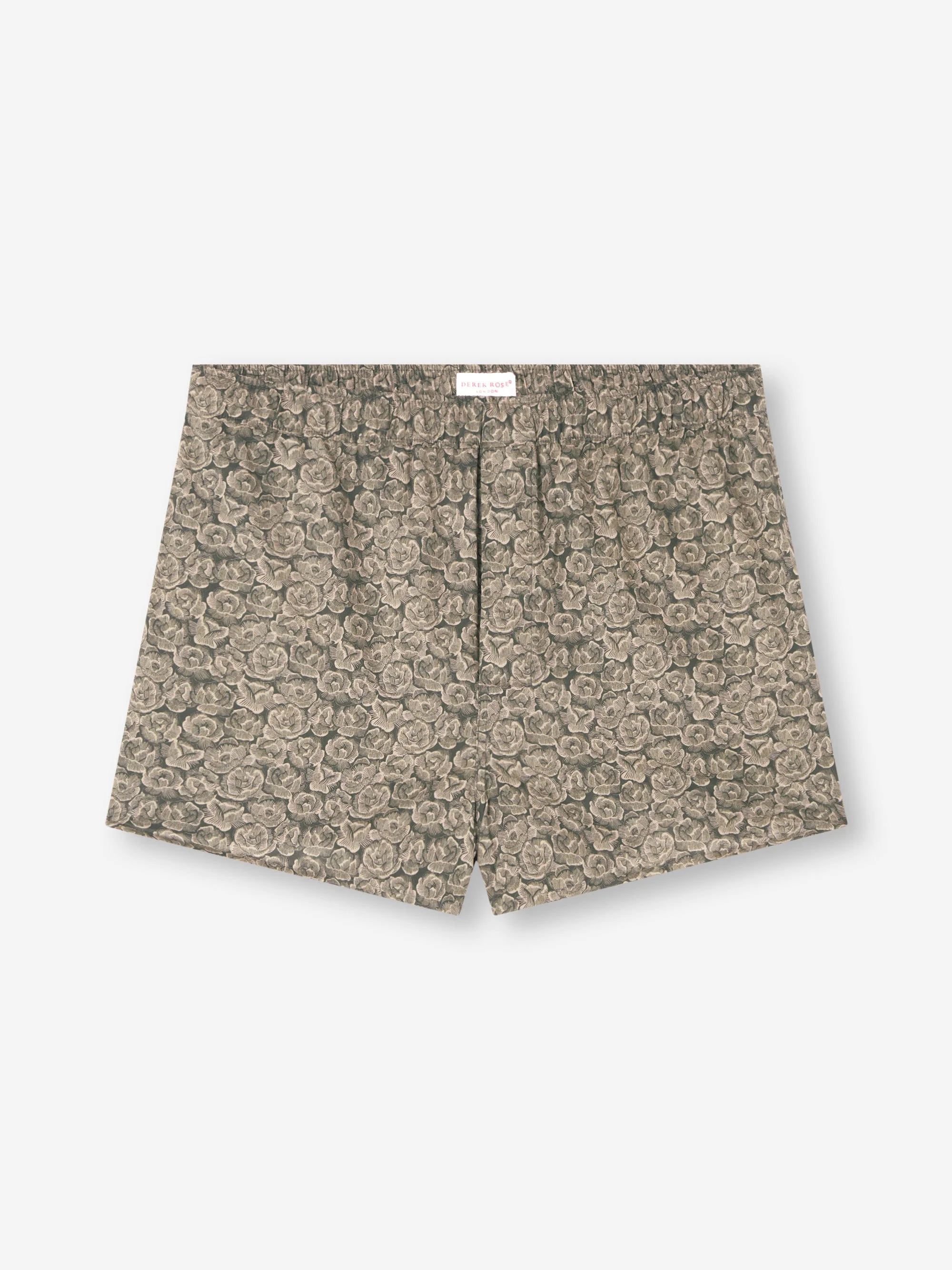 Ledbury Cotton Batiste Modern Fit Boxers Camo Green Camo Rose - 1