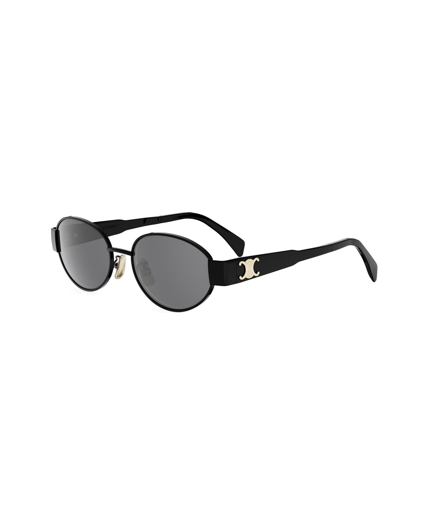 Celine Cl40235u Metal Triomphe 01a Nero Sunglasses - 2