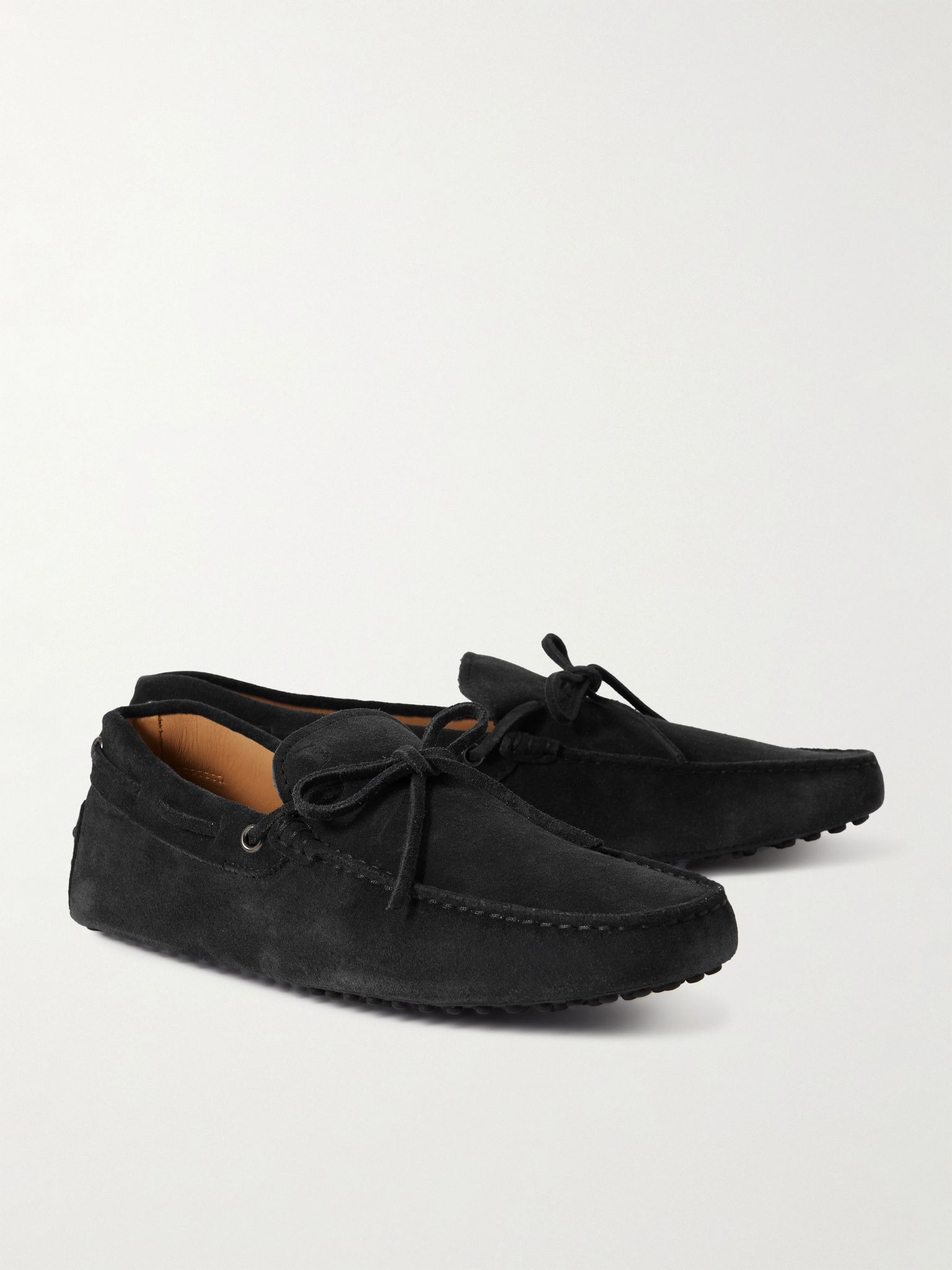 Gommino Suede Driving Shoes Black - 4