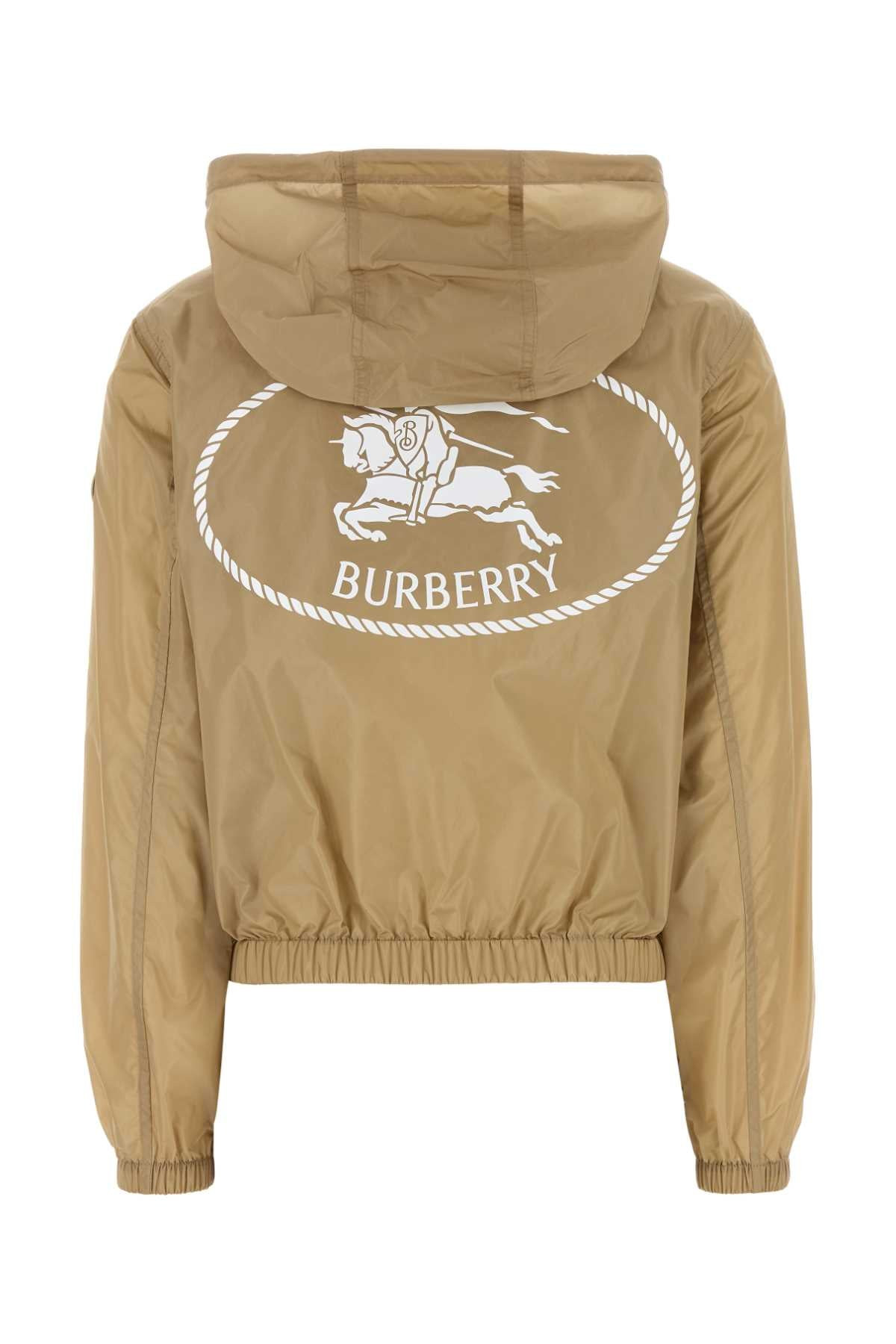 Burberry Women Beige Nylon Jacket - 2