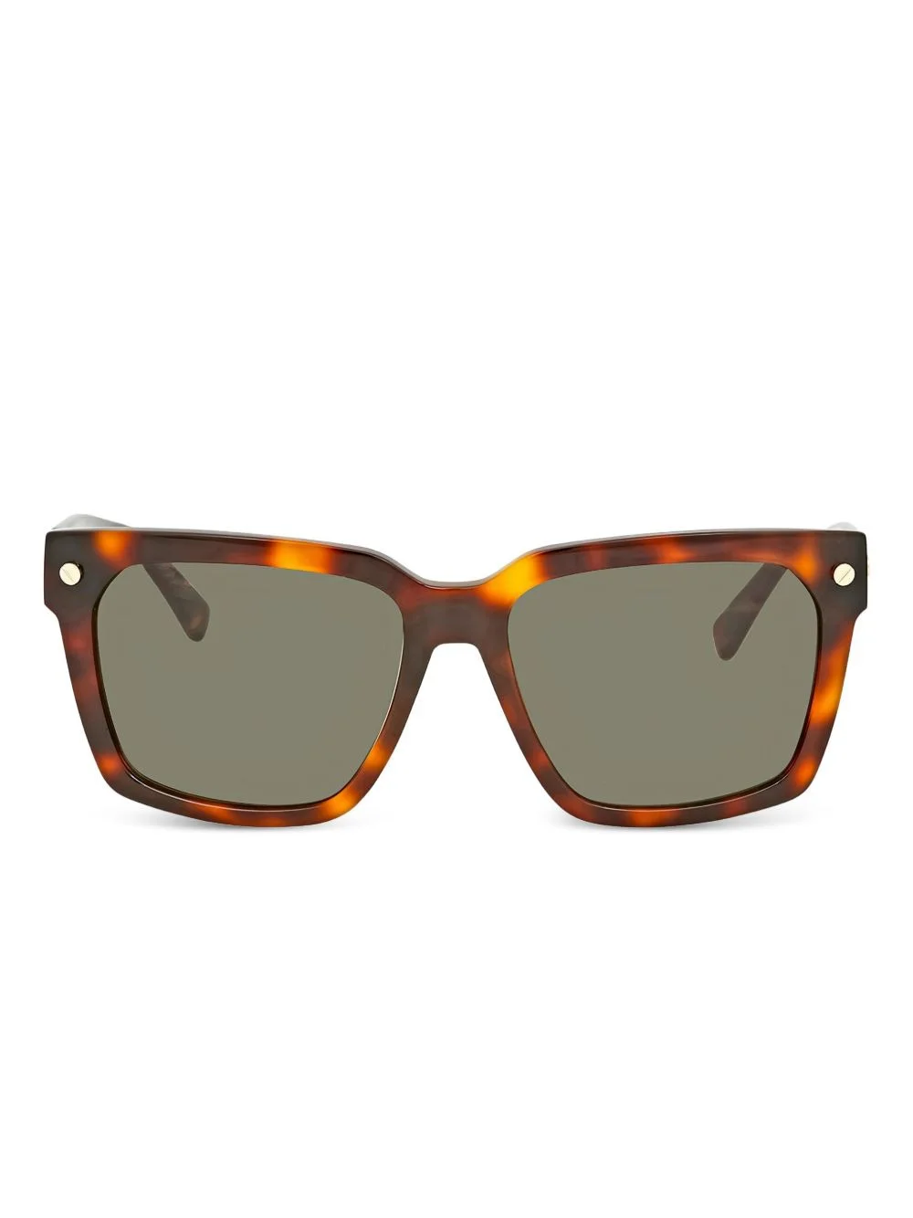 square tortoiseshell sunglasses - 1