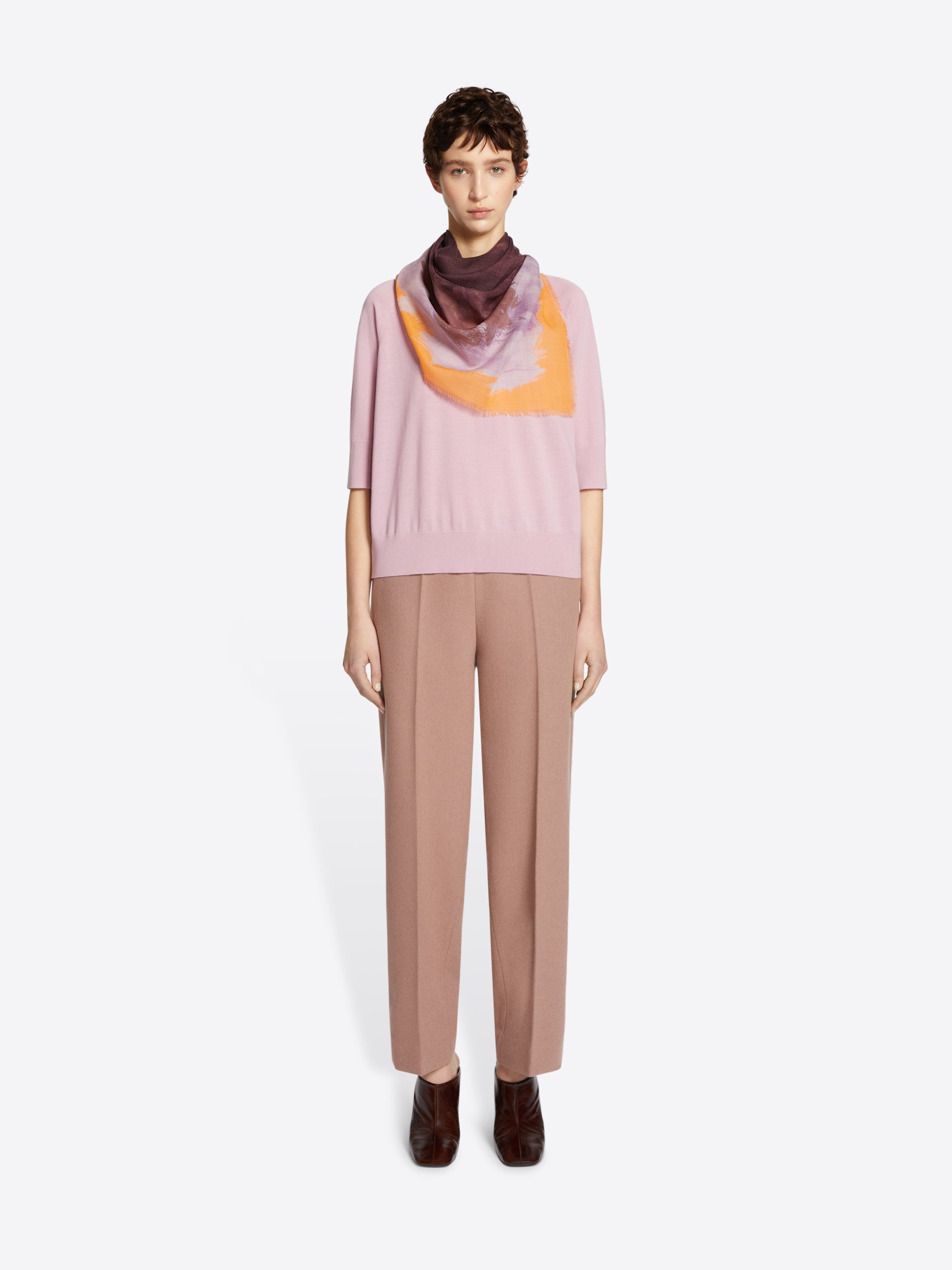 PRINTED WOOL SCARF - 4