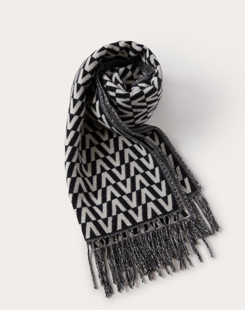 CASHMERE OPTICAL VALENTINO SCARF 1