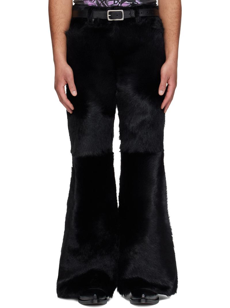 Black 'Year of the Horse' Pony Phat XL Leather Trousers 1