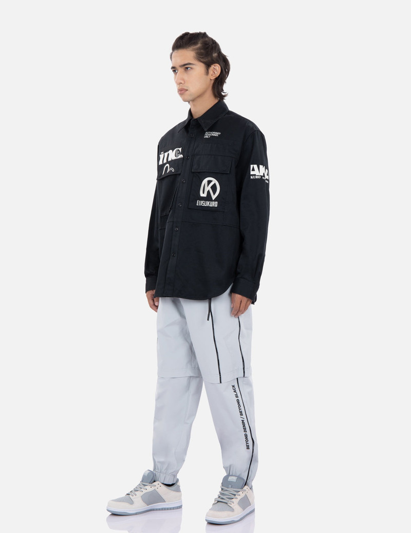 Multi Logo Print Cargo Shirt 3