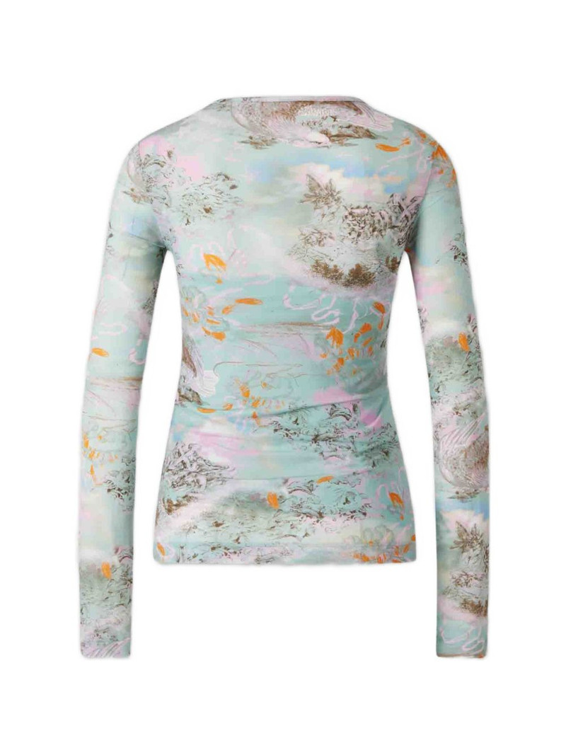 Off-White floral undershirt long-sleeves T-shirt outlook