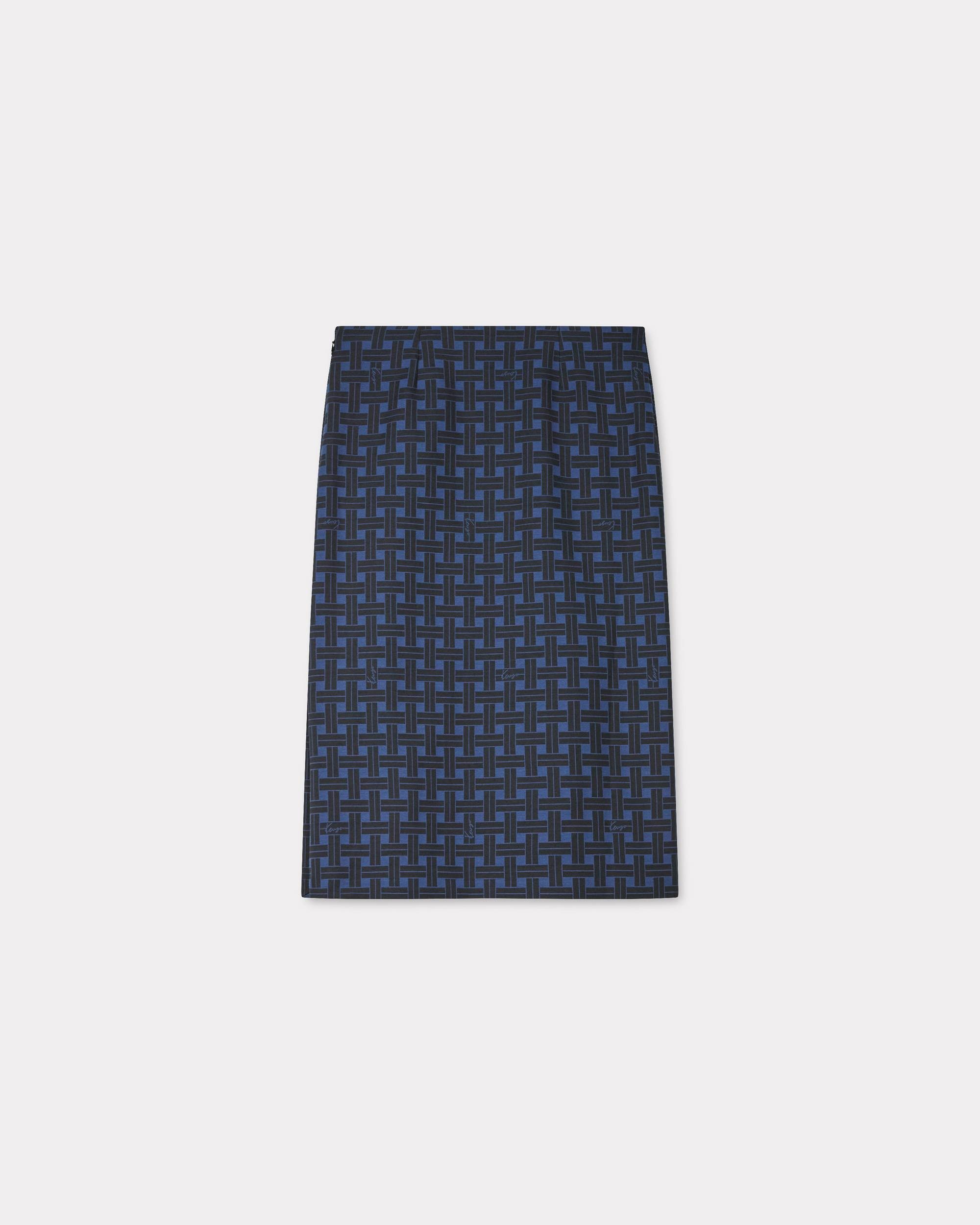 'KENZO Weave' straight midi skirt - 2