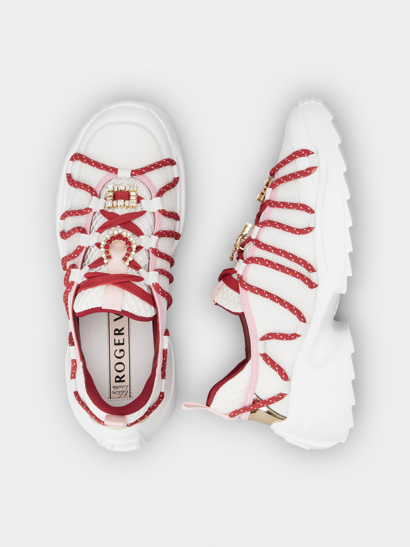 Viv' Zag Sneakers in fabric and leather 4