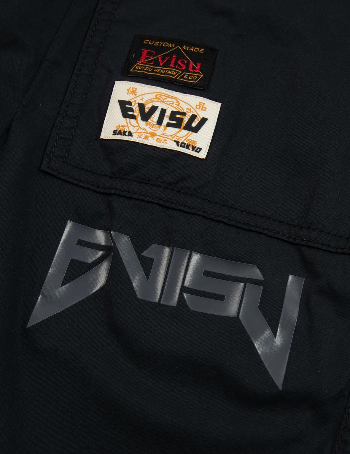 SEAGULL AND SLOGAN EMBROIDERY RELAX-FIT PANTS - 9