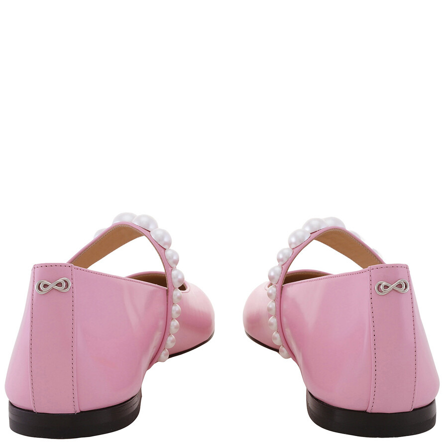 Mach & Mach Sirene Faux-Pearl Embellished Ballerina Flats - 4