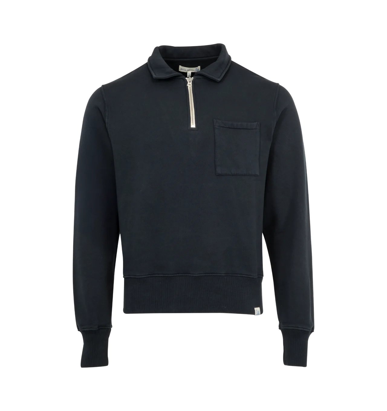 ZIP COLLAR SWEATSHIRT - 1
