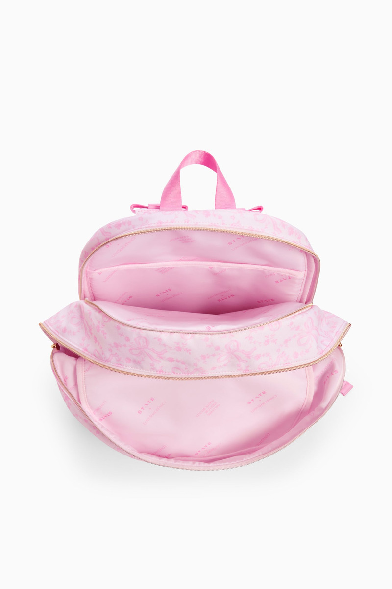 STATE x LoveShackFancy Mixed Print Kane Double Pocket Backpack 6