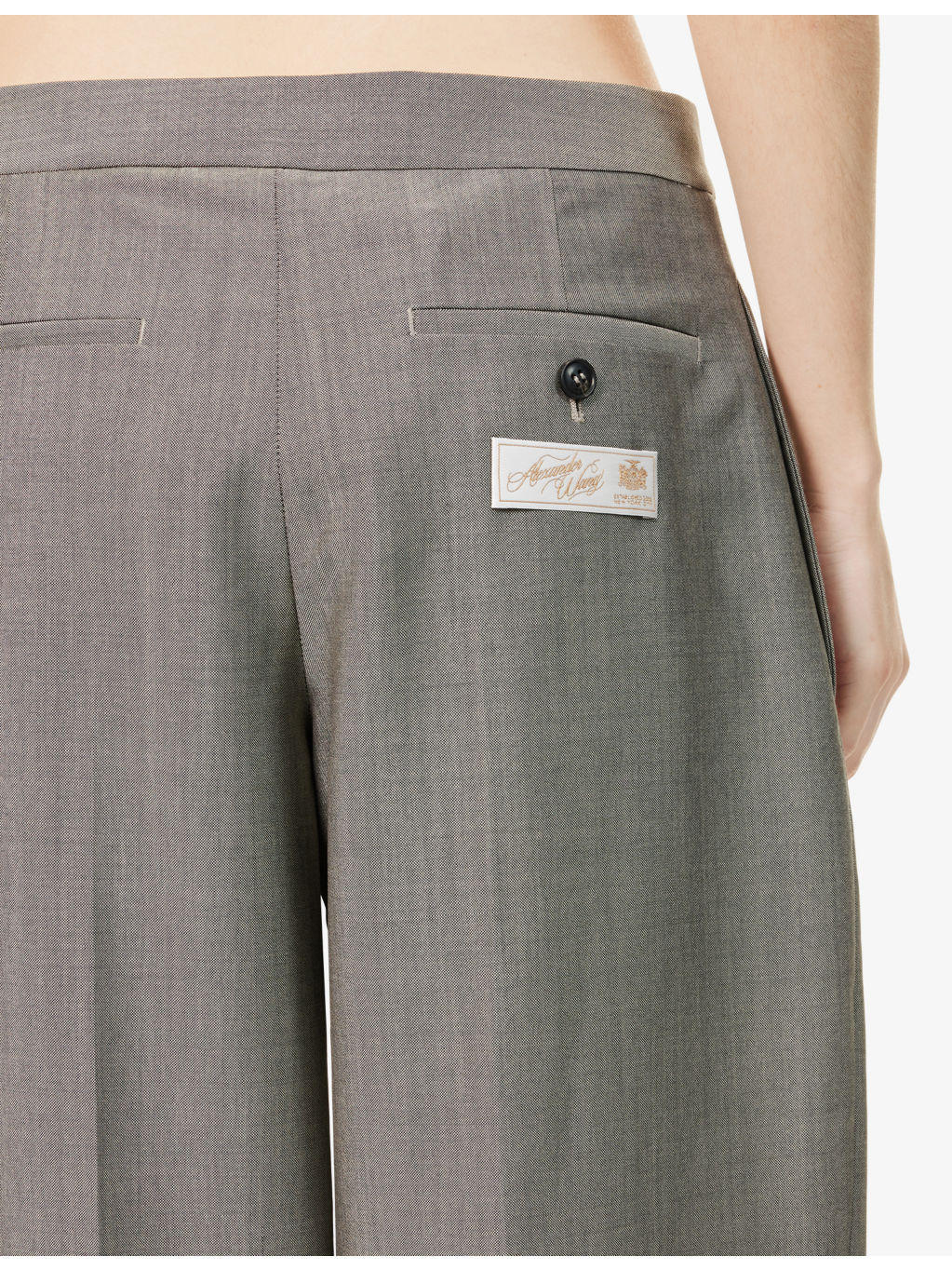 Tailored Mid-Rise Wool-Blend Trousers - 6