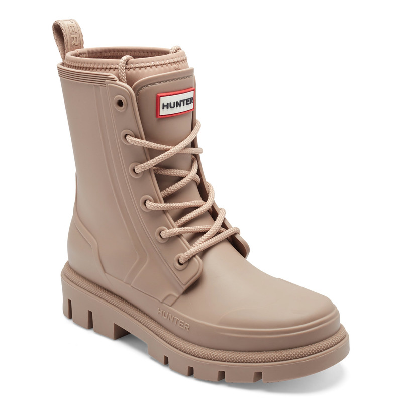 HUNTER Women's Diana Waterproof Lace-Up Rain Boots outlook