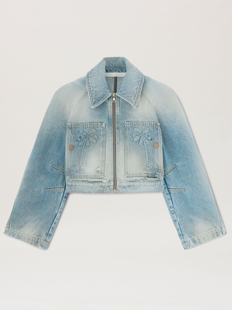Paris Cropped Denim Jacket - 1