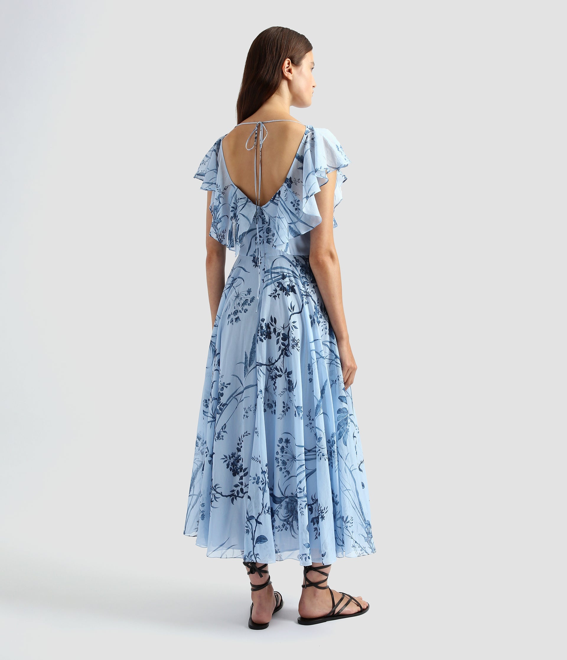 FIT AND FLARE MIDI DRESS - 3