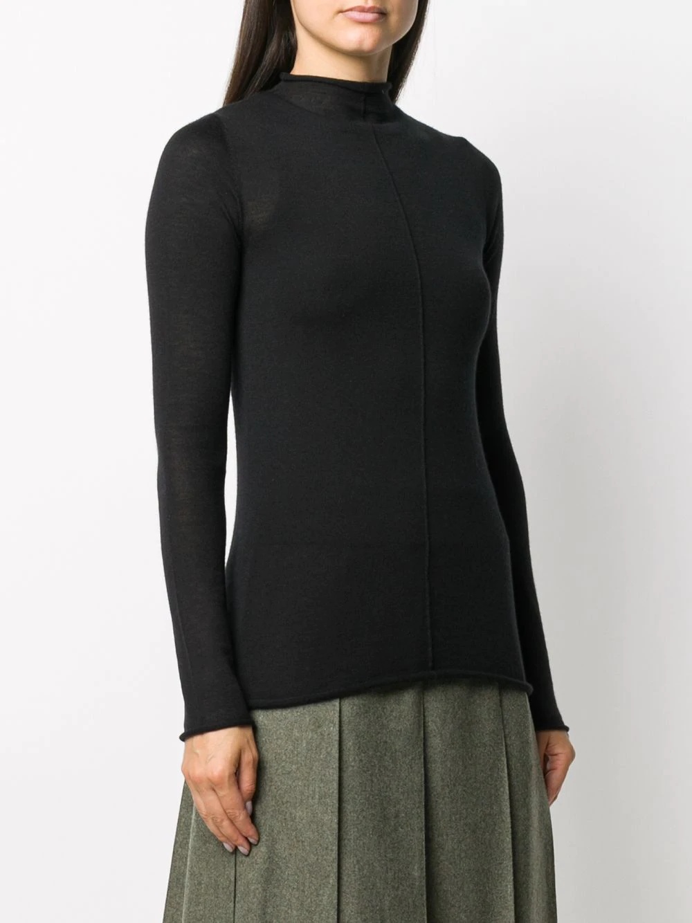 cashmere knit mock neck jumper - 3