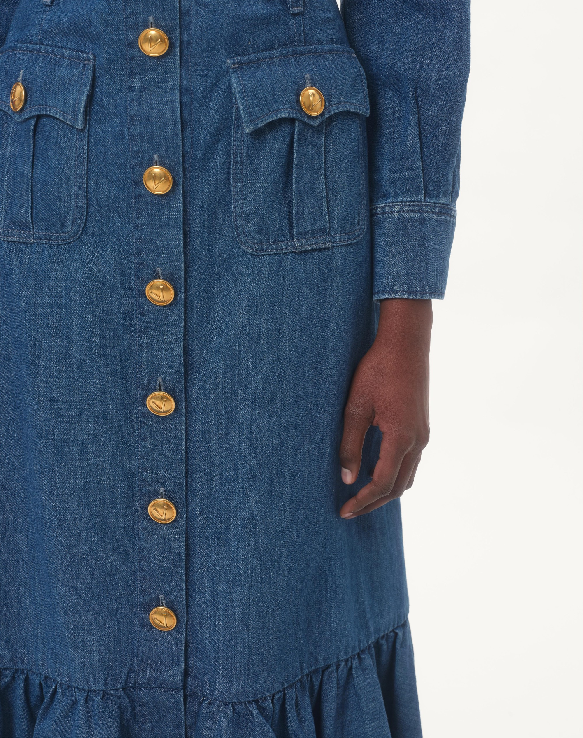 LIGHTWEIGHT DENIM SKIRT - 3