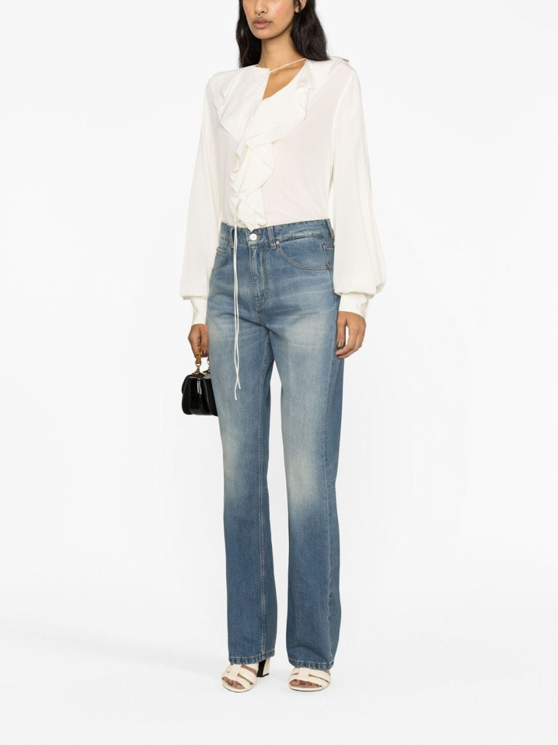 high waist slim-fit jeans 4