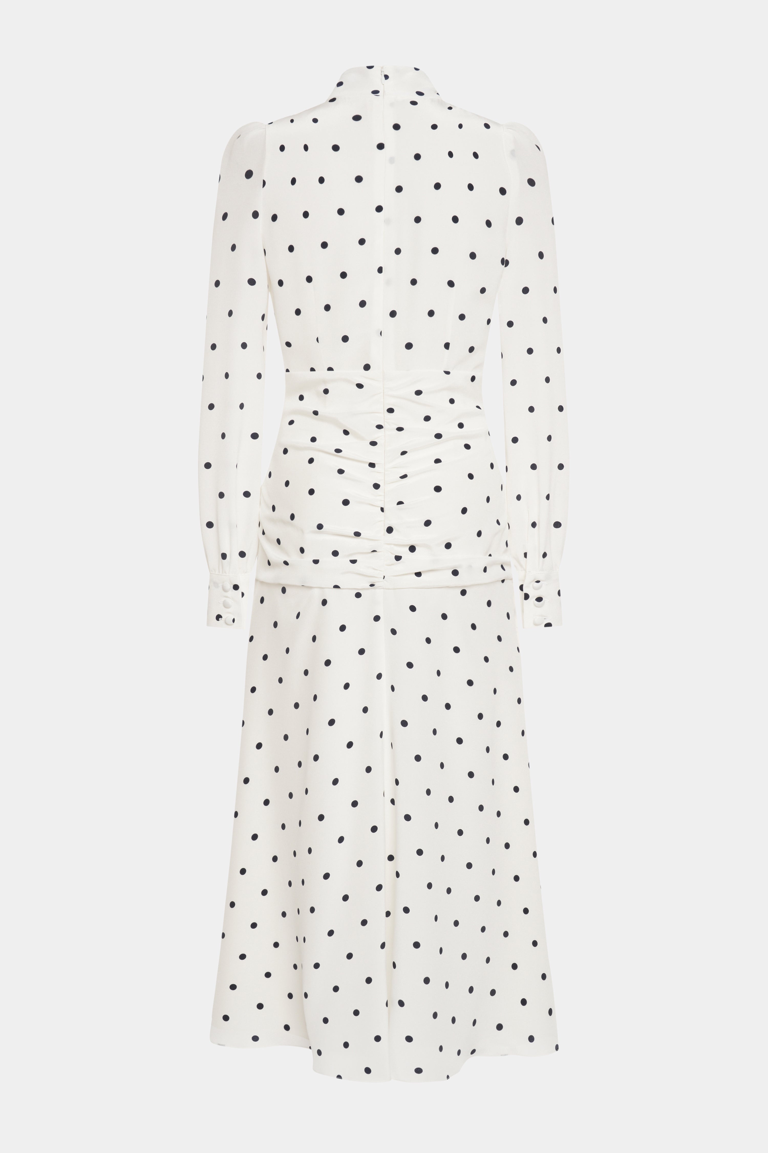 POLKA DOT HIGH NECK DRESS - 2
