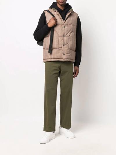 Mackintosh OSAKA checked padded gilet outlook