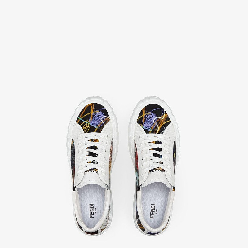 Multicolor nylon low-tops 4