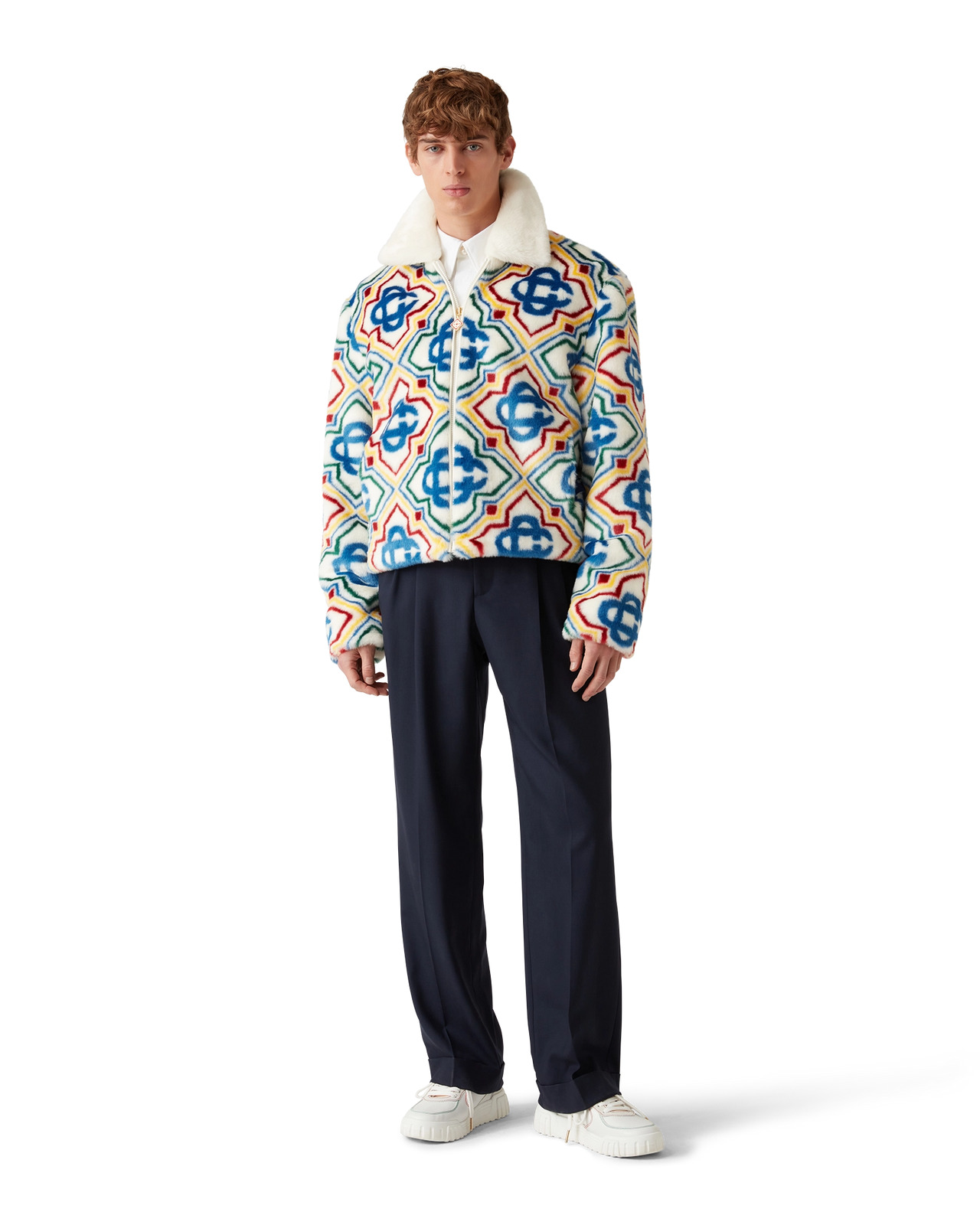 Jacquard Faux Fur Jacket | Casablanca Paris - 2