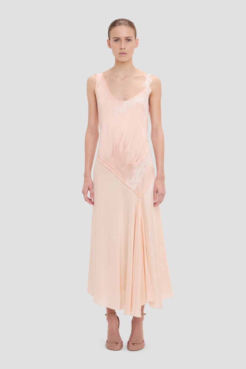 Victoria Beckham Lace Dress In Blossom outlook