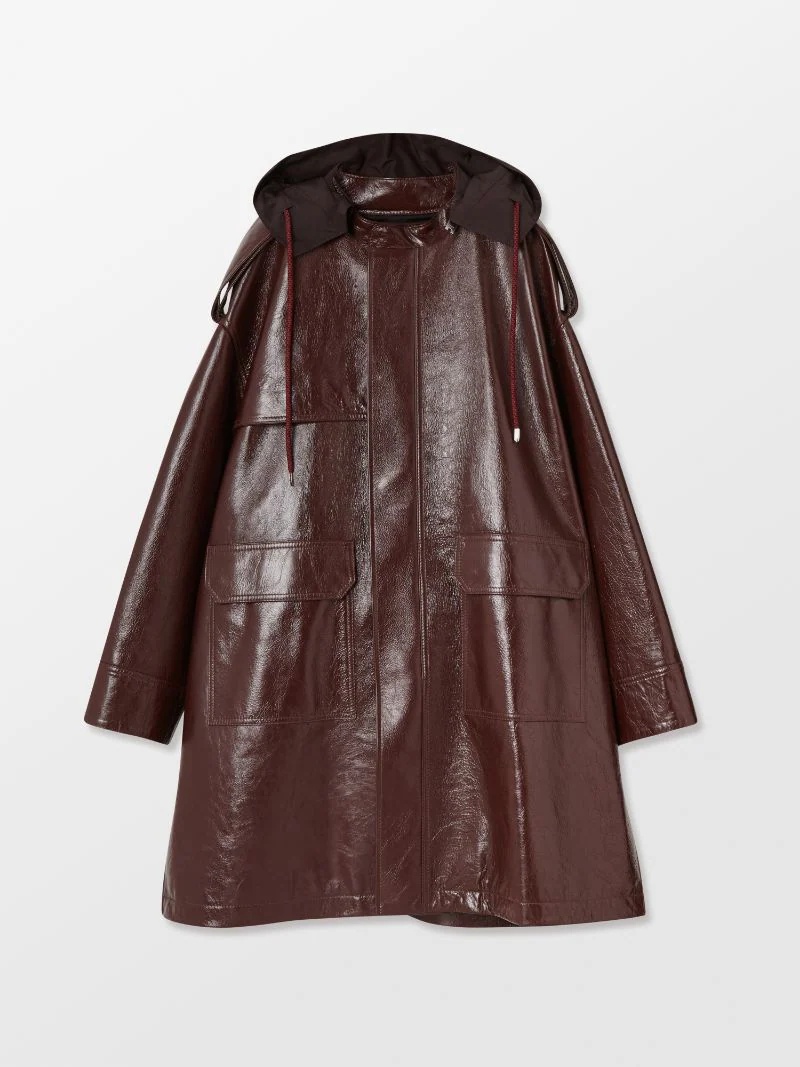 LEATHER MOD COAT - 1