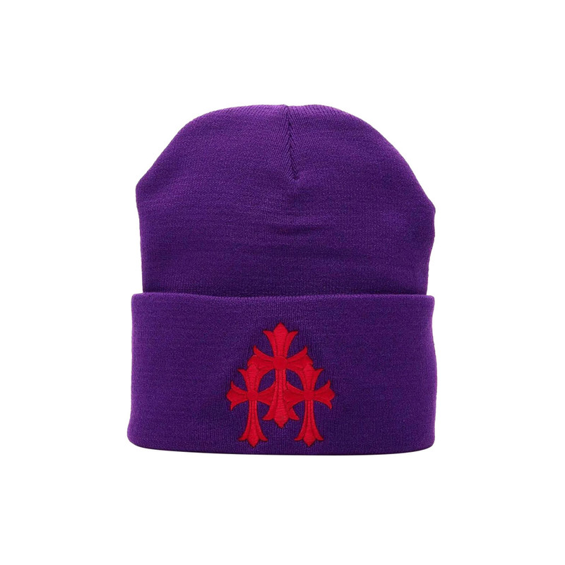 Chrome Hearts Watch Cap 'Purple/Red' - 1