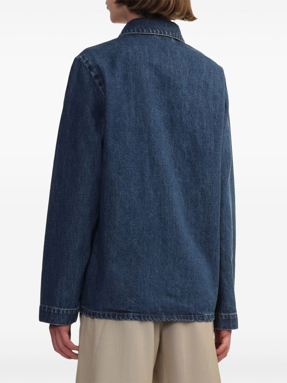 buttoned denim jacket - 4