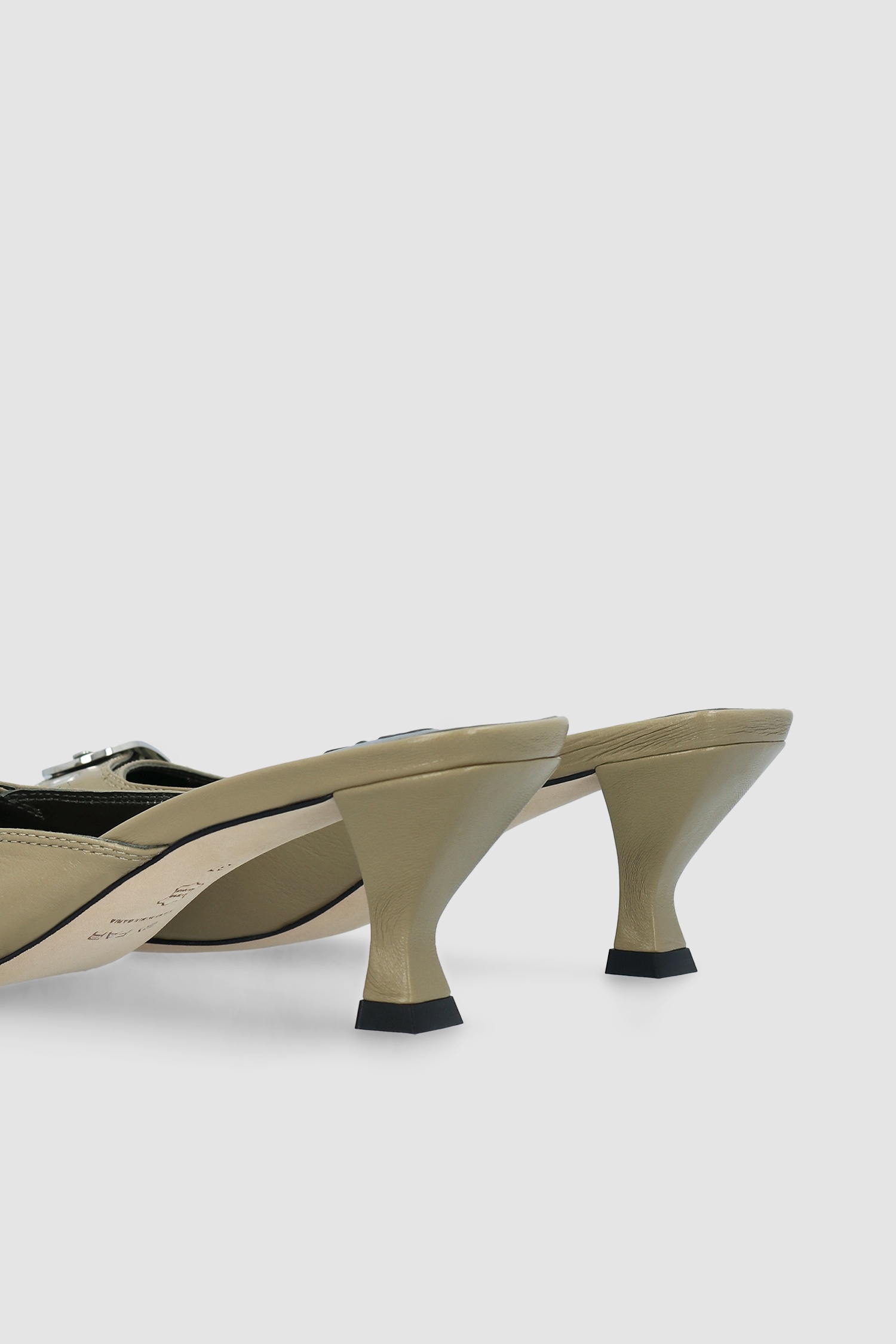 Evelyn Mangrove Glossed Nappa Leather Slingback Pump - 4